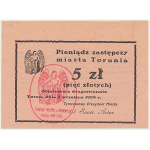 Toruń, 5 złotych 1939 - RZADKI