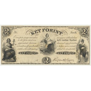 Węgry (Ministerstwo Finansów na emigracji Filadelfia), 2 forinty (1852)