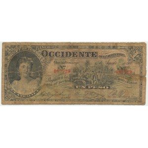 Guatemala, 1 peso (1900-21)