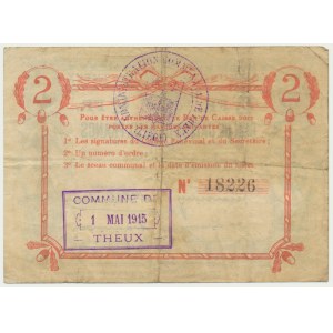 Belgium (Theux), 2 francs 1914