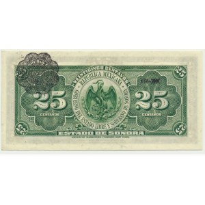 Meksyk (Rewolucyjny), 25 centów 1915