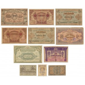 Russia (Transcaucasia), set of 1 - 500.000 rubles 1918-1923 (11pcs.)