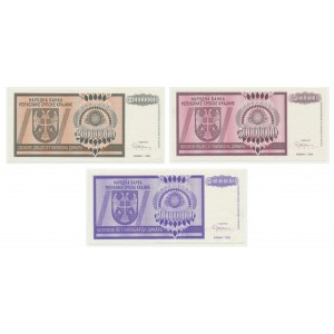 Serbia, set of 20 milion - 5 bilion 1993