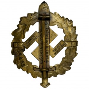 Germany, III Reich, Bronze SA Sports Badge - Type 1