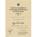 Niemcy, III Rzesza, Krzyż Żelazny II Klasy wraz z nadaniem