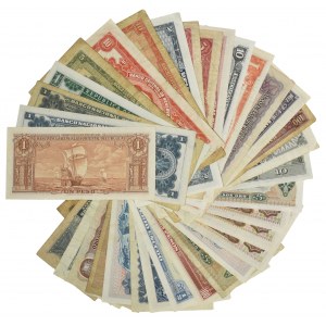 Ameryka Południowa, zestaw różnych banknotów (34 szt.)
