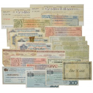 Italy, set of mix banknote (22 pcs.)