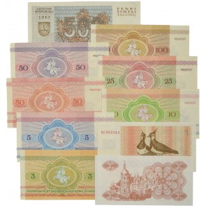 Białoruś, Ukraina, zestaw 1-500 kopiejek i rubli (10 szt.)