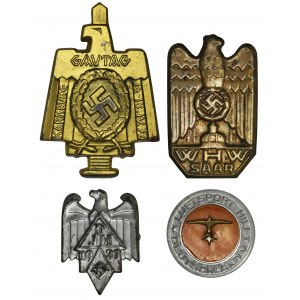 Germany, III Reiche, set of 4 pins