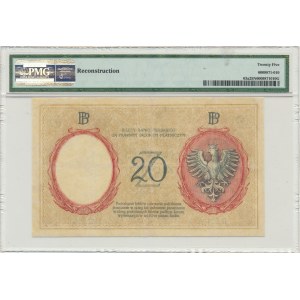 20 złotych 1924 - II EM.A - PMG 25 NET - RZADKI