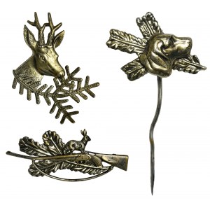 Germany, set of hunting pin - 3 pcs.