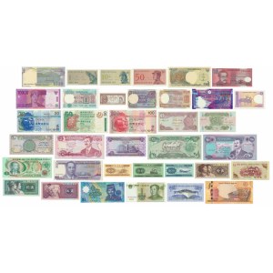 Asia, lot mixed banknotes (36 pcs.)