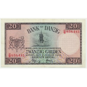 Danzig, 20 gulden 1923 - C/B -