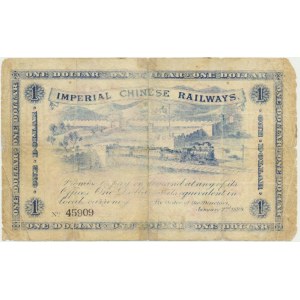 China (Imperial Chinese Railways), 1 dollar 1899 - RARE