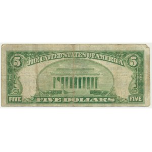 USA, Nowy York, 5 dolarów 1929