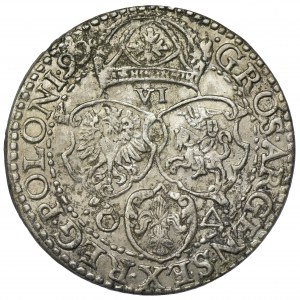 Zygmunt III Waza, Szóstak Malbork 1599 - duża głowa