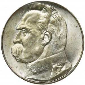 Piłsudski, 10 złotych 1939 - PCGS MS62