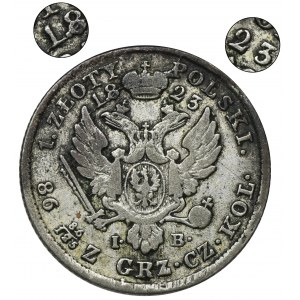 Kingdom of Poland, 1 zloty Warsaw 1823 IB - RARE