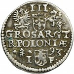 Sigismund III Vasa, 3 Groschen Olkusz 1593 - RARE