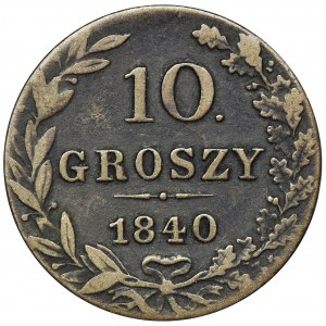 10 groschen Warsaw 1840 MW