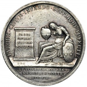 Francja, Medal pośmiertny Ludwika XVI
