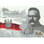Zestaw PWPW, Żubry + Znaczek Piłsudski + Papier ze znakiem wodnym + Magazyn Człowiek i Dokumenty w języku ang.
