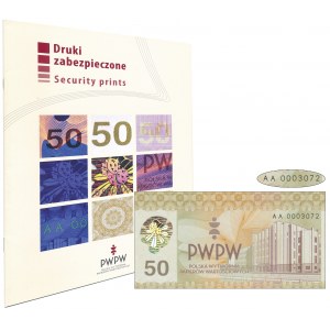 PWPW, 50 Gmach PWPW (2011) - w folderze emisyjnym