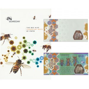 PWPW, Pszczoła (2013) - HH 6060606 - numeracja czerwona + podłoże - w folderze Guardian - RZADKIE