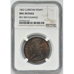 Great Britain, Victoria, 1 Penny London 1862 - NGC UNC DETAILS