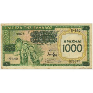 Greece, 1.000 drachmai 1939
