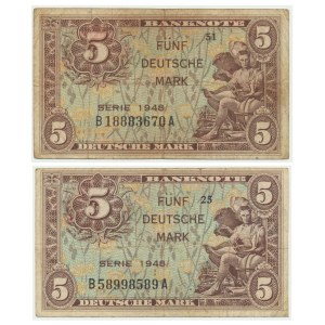 Germany, set of 5 mark 1948 (2 pcs.)