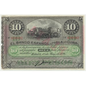 Kuba, 10 peso 1896
