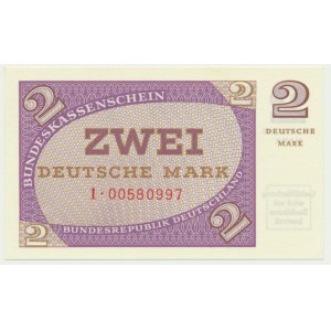 Germany, Bundeskassenschein, 2 mark 1967