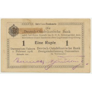 Germany (East Africa), 1 rupee 1916