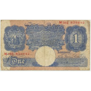 Wielka Brytania, 1 funtów 1940