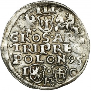 Sigismund III Vasa, 3 Groschen Bromberg 1595