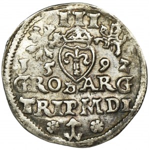 Sigismund III Vasa, 3 Groschen Vilnius 1592