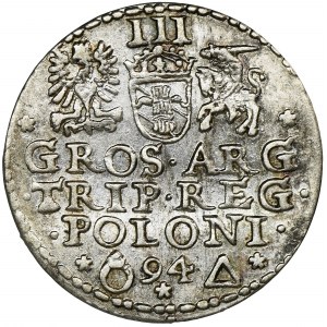 Sigismund III Vasa, 3 Groschen Marienburg 1594