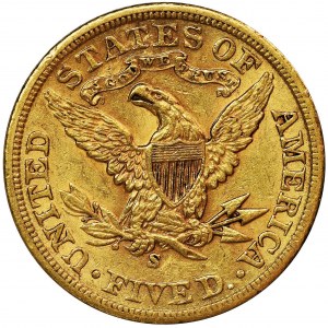 USA, 5 Dolarów San Francisco 1901 - Liberty Head
