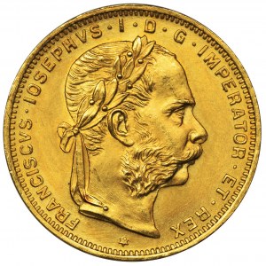 Austria, Franz Joseph I, 8 Floren = 20 Francs Wien 1892