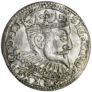 Zygmunt III Waza, Trojak Ryga 1598 - krzyżyki, dwukropek