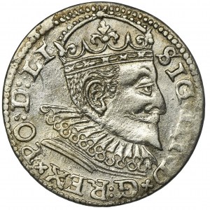 Sigismund III Vasa, 3 Groschen Riga 1594 - LI