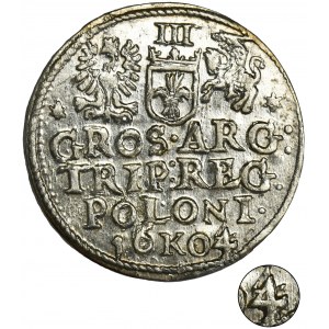 Sigismund III Vasa, 3 Groschen Krakau 1604