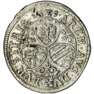 Austria, Ferdinand II, 3 Kreuzer Graz 1629