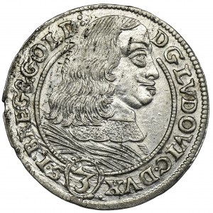 Śląsk, Księstwo Legnicko-Brzesko-Wołowskie, Ludwik IV Legnicki, 3 Krajcary Brzeg 1660 EW - RZADKI