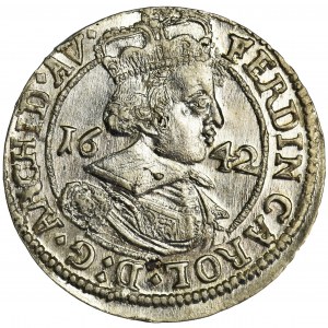 Austria, Ferdynand Karol, 3 Krajcary Hall 1642