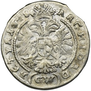 Śląsk, Panowanie habsburskie, Ferdynand III, 3 Krajcary Kłodzko 1644 GW