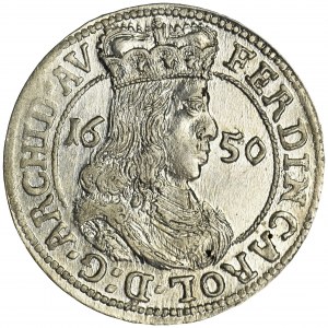 Austria, Ferdinand Karl, 3 Kreuzer Hall 1650