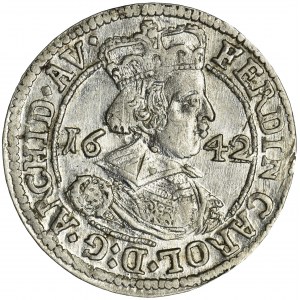 Austria, Ferdynand Karol, 3 Krajcary Hall 1642