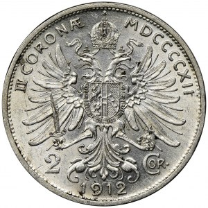 Austria, Franz Joseph I, 2 Corona Wien 1912